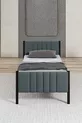 Lit en métal Lotus couleur anthracite, options de taille