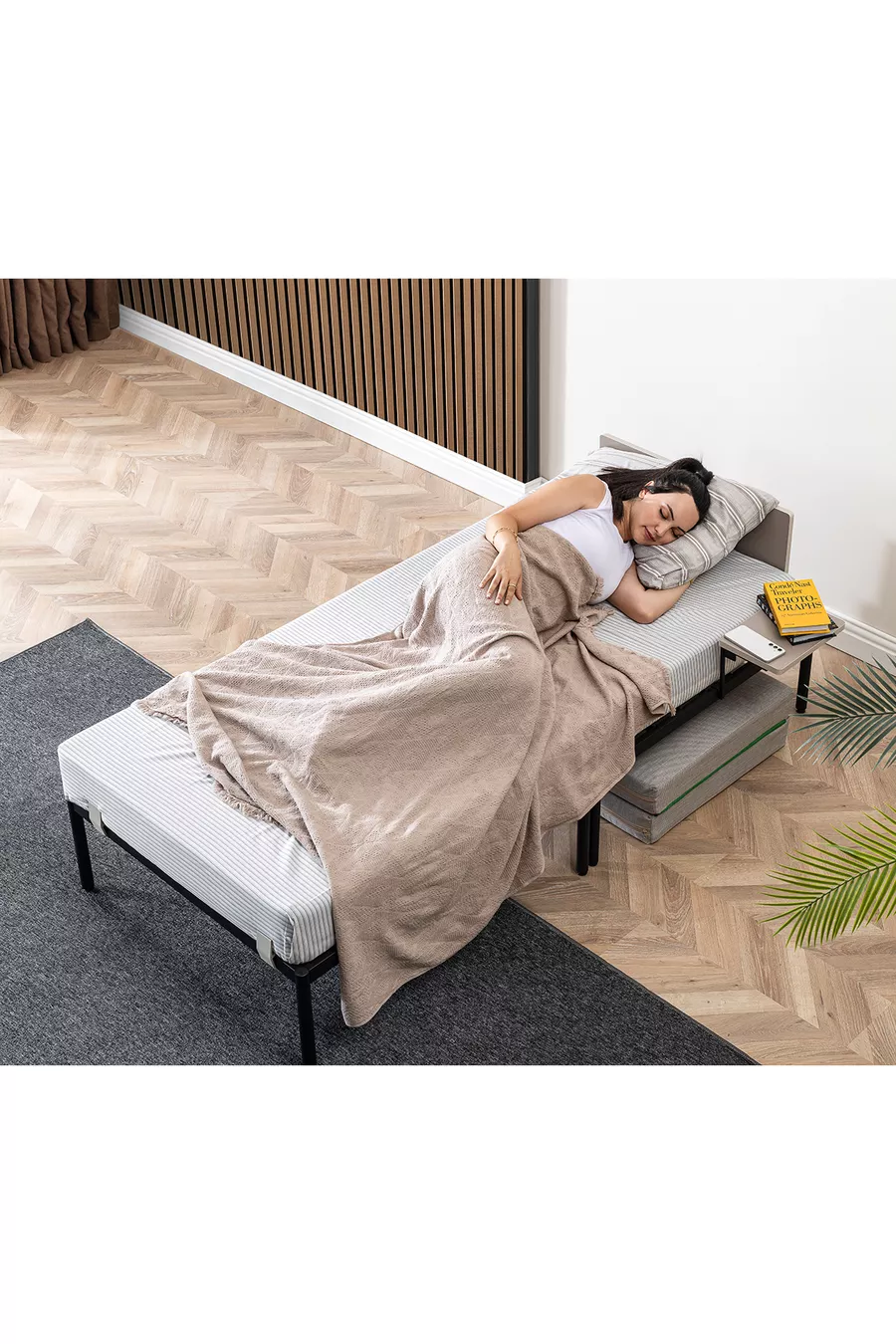 Bed frame, Metal Bed frame, Mattress, Bed base