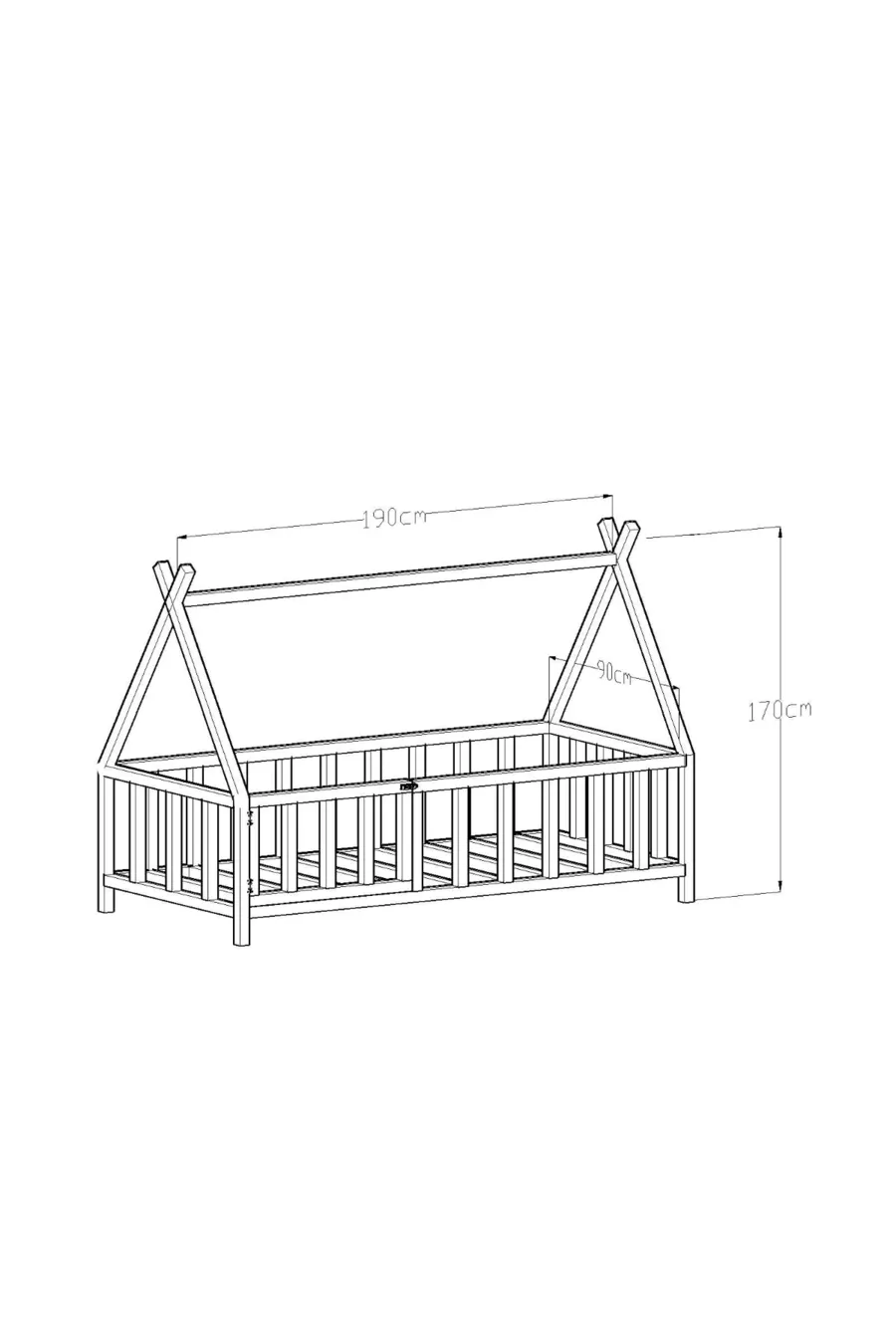 Joy Montessori Bed Wit Met Deur *