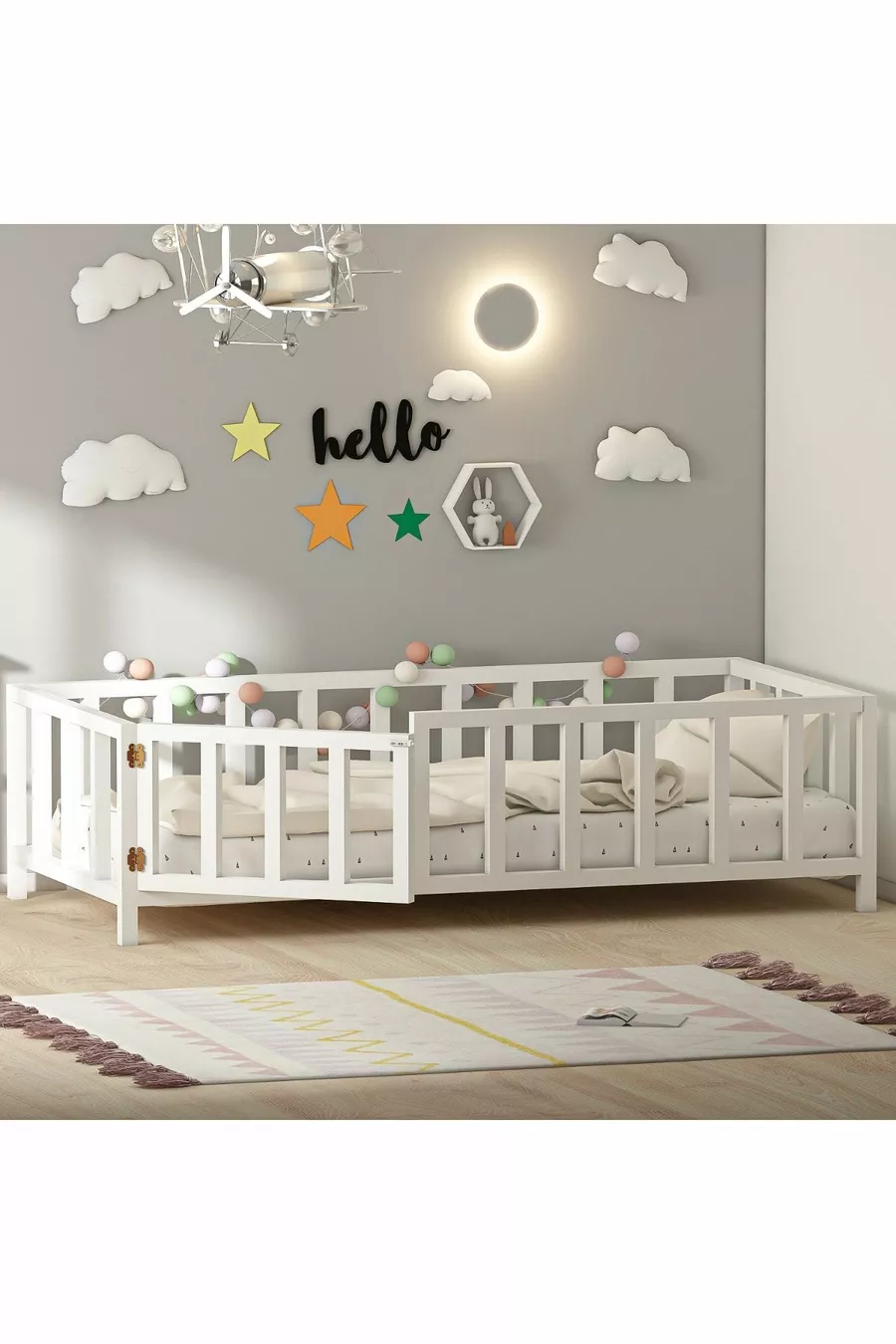 Troy Montessori Bed with White Door *
