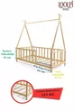 Lettino Montessori per Bambini e Neonati Unisex in Legno Naturale