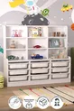 9 Mand 9 Planken Kast Multifunctionele Kast Speelgoedkast Almina Wit