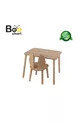 Table d'activité Safir Chêne Naturel avec 1 Chaise Ensemble Table et Chaise pour Enfant
