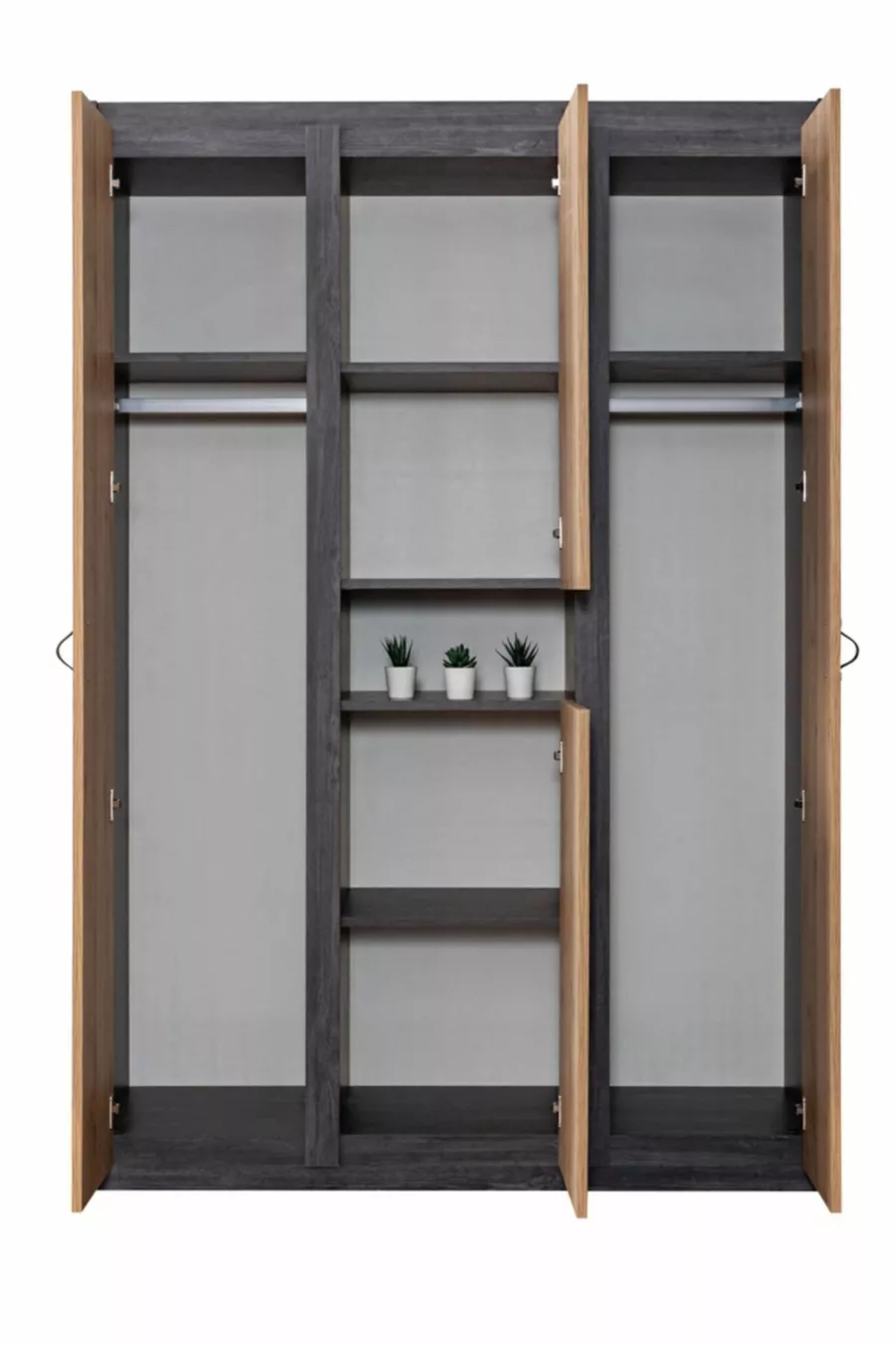 Stapelbed, Doğa Stapelbed Bed, Bureau, 3-Deurs Kast, 2 Comfort Matrassen