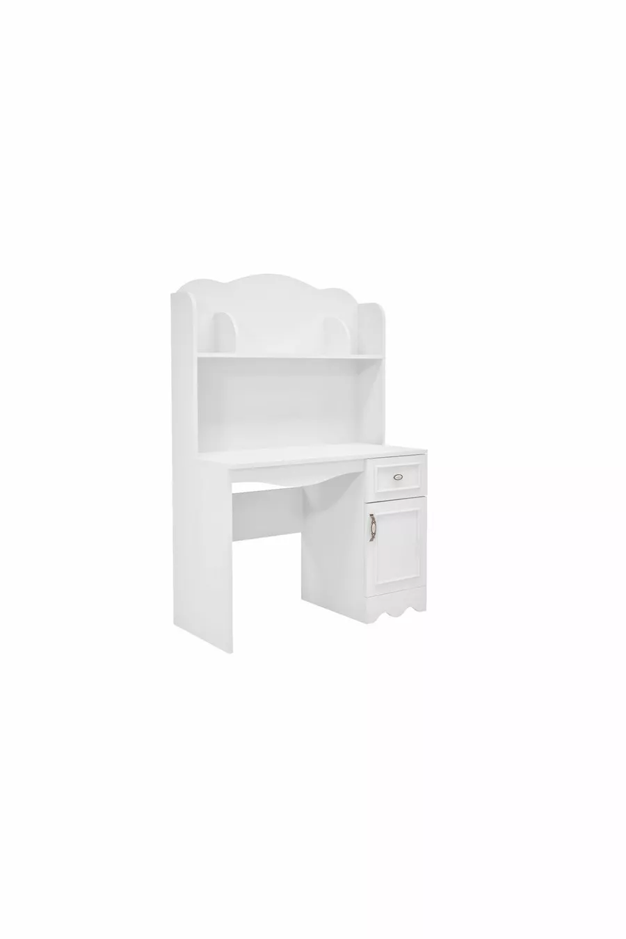% Bureau de travail MDF Lisa Blanc (UNITÉ SUPÉRIEURE INCLUSE)