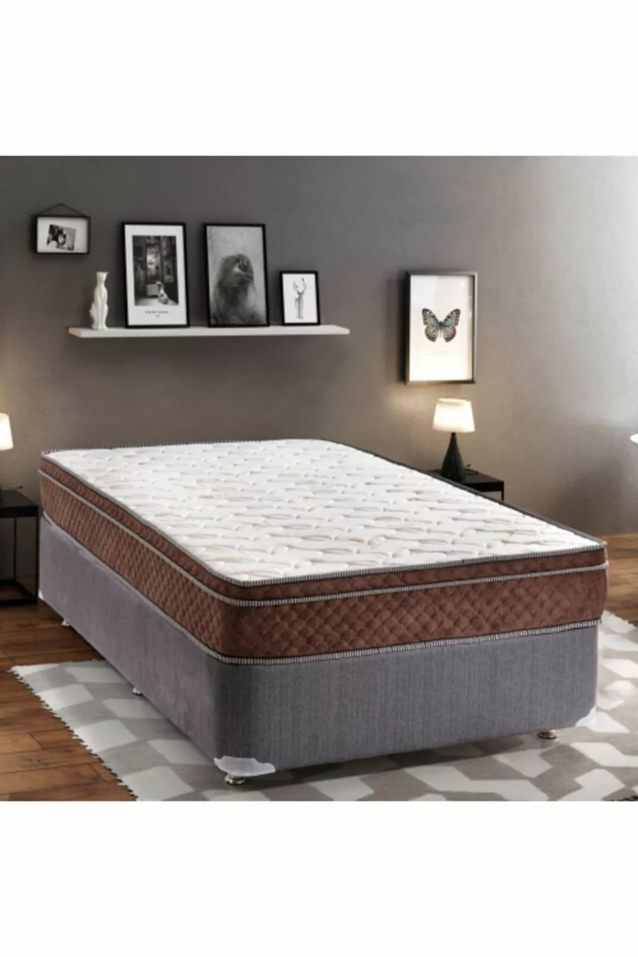 Matelas Bamboo * Sommet Lux Orthopédique avec Coussin en Bamboo