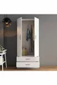 Armoire large à 2 portes et 2 tiroirs Blanc - 