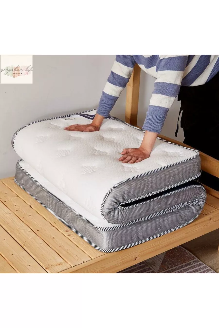 Visco Orthopedisch Matrasbeschermer Matras Pad & Matras Topper met Hoekelastiek 5 Cm