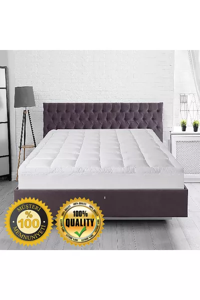 Bed Saver Sleep Pad Mattress Micro Cotton Puff Sleep Pad with Zippered Pillowcase Gift
