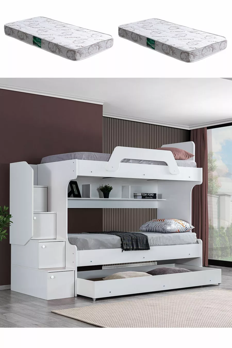 Ranza, Inci Yavrulu Ranza - Beyaz 2 Adet Comfort Yatak