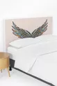 Housse de tête de lit pour lit enfant avec ailes colorées