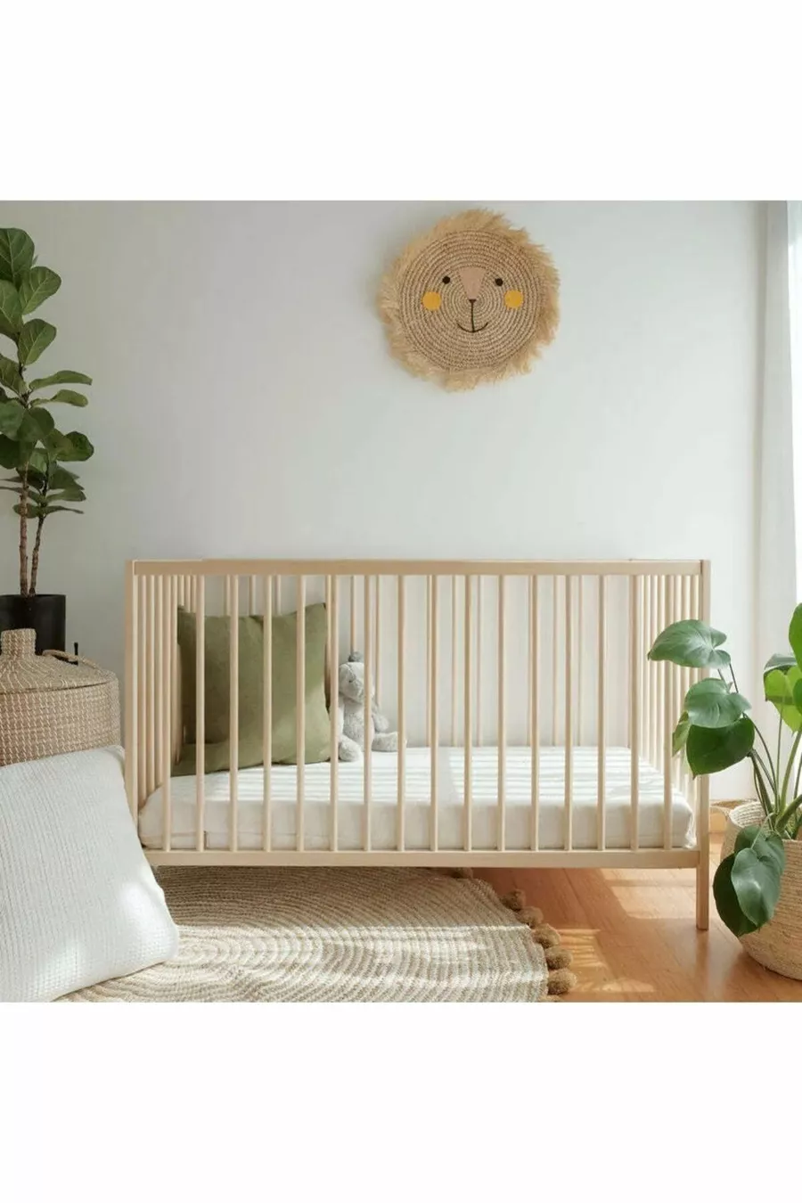 MC.PIEROBABY BAMBUS BABY- UND KINDERBETT MÖBEL & HOLZ-KINDERBETT 7 CM DICKE