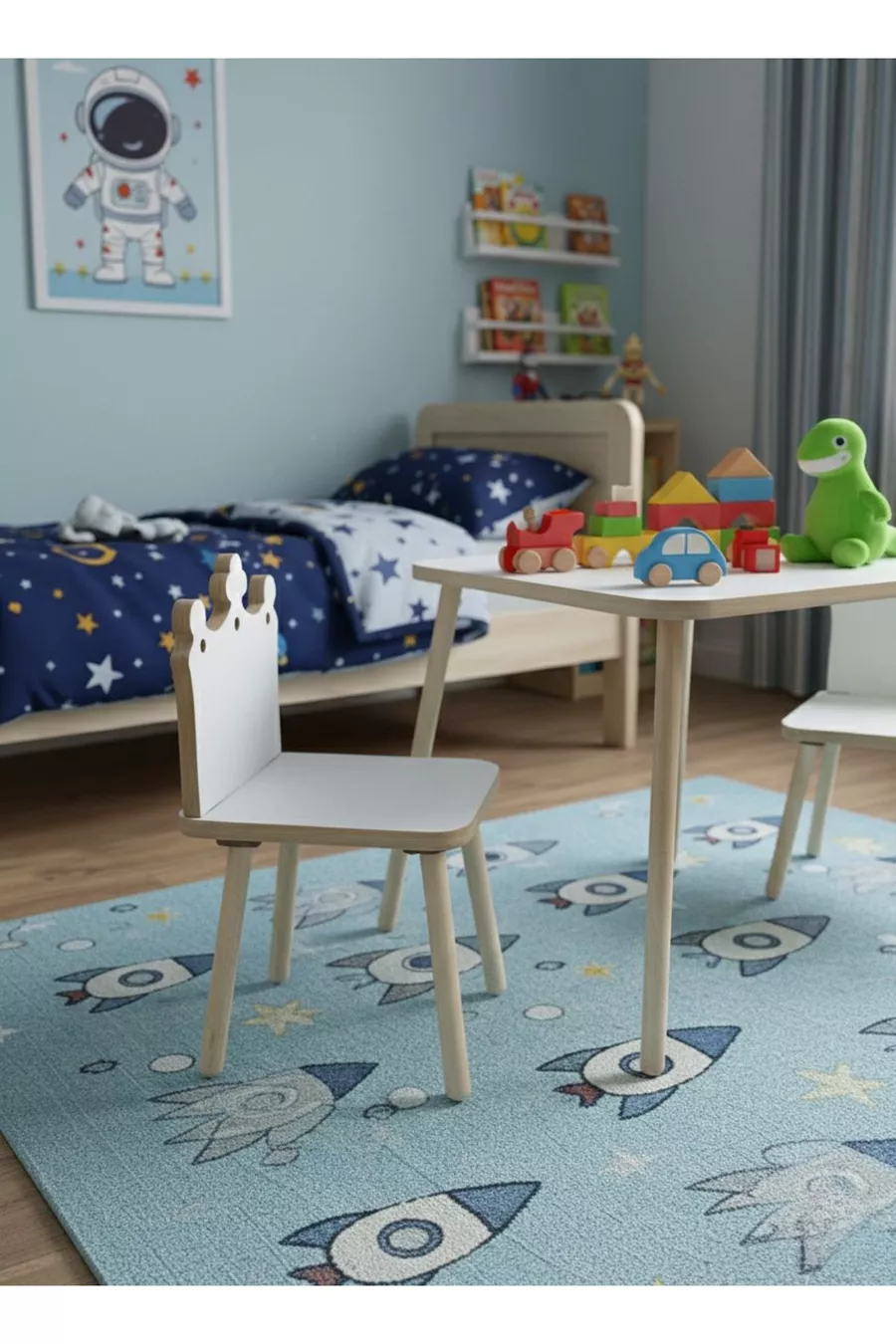 Ensemble table et chaises pour enfants Table d'activité Table de travail 1 table 2 chaises