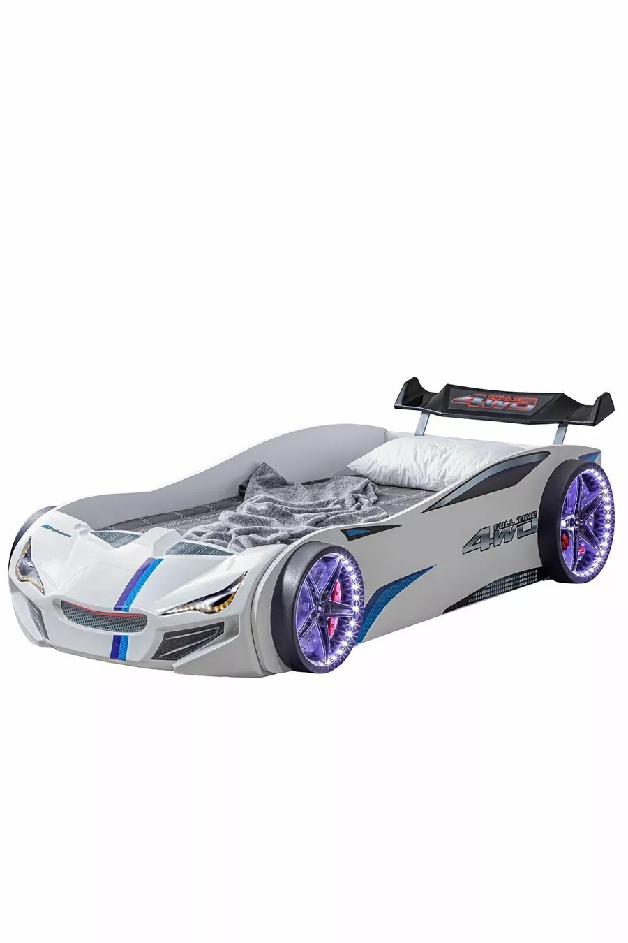 Car Bed, Merso Windshield Full LED Car Bed - White