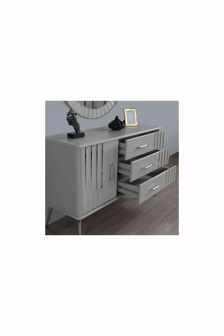Ensemble de chambre à coucher Erva à base de MDF