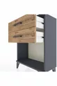 Arges Commode 2 Drawer Anthracite-Pine