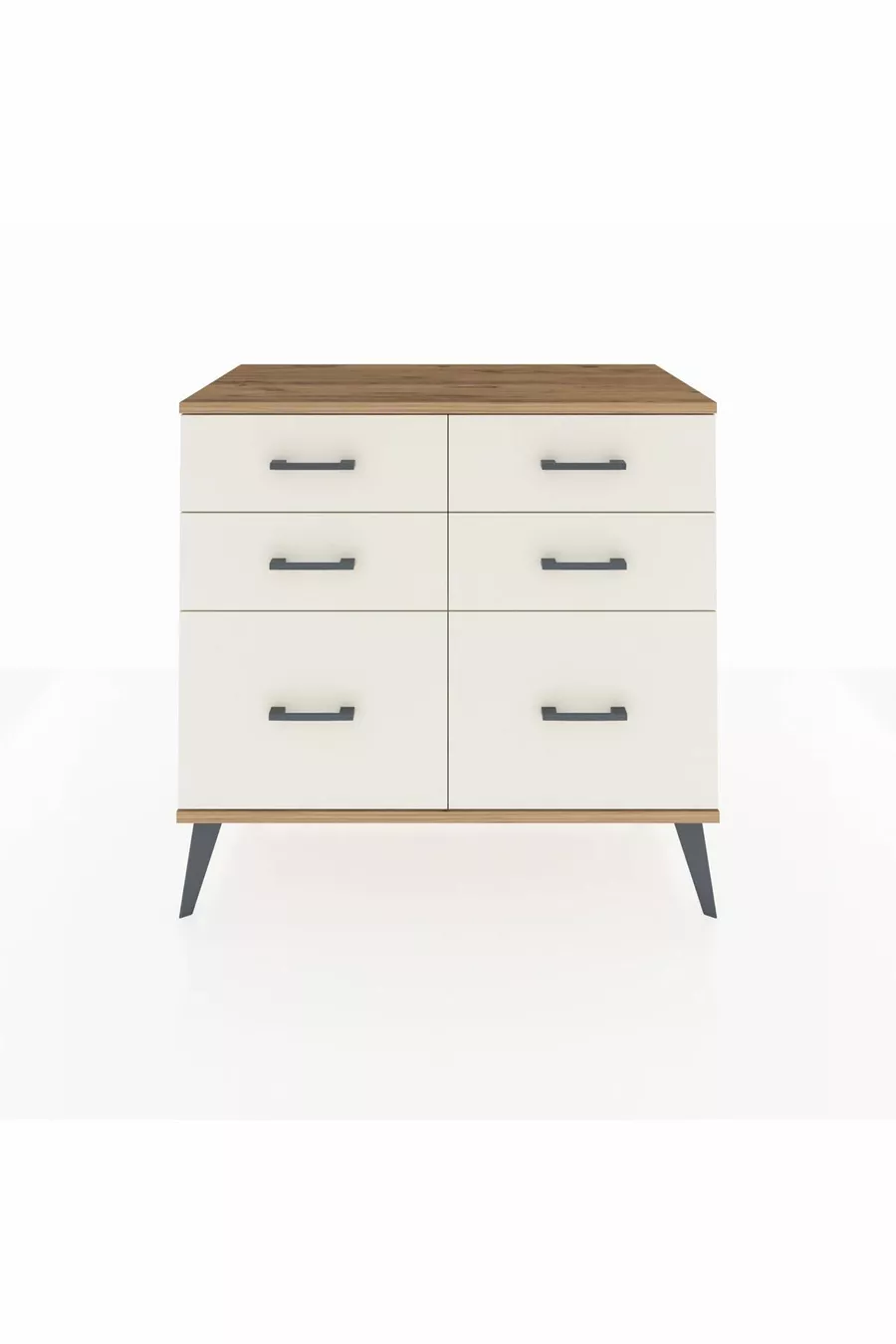 Commode Hyperion 6 tiroirs Pin-Pin / Pierre de lune