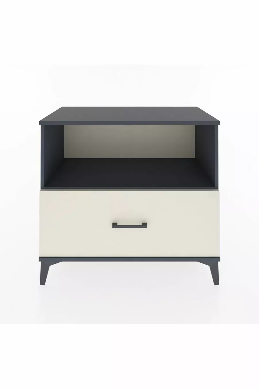 Hyperion Dresser Single Shelf Single Drawer Anthracite-Aquamarine