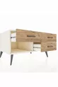 Commode Kronos 3 tiroirs Pierre de lune/Pin