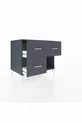 Commode Kronos 3 tiroirs Anthracite-Anthracite