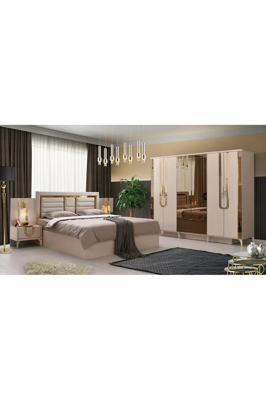 MDF Safir Schlafzimmer Set