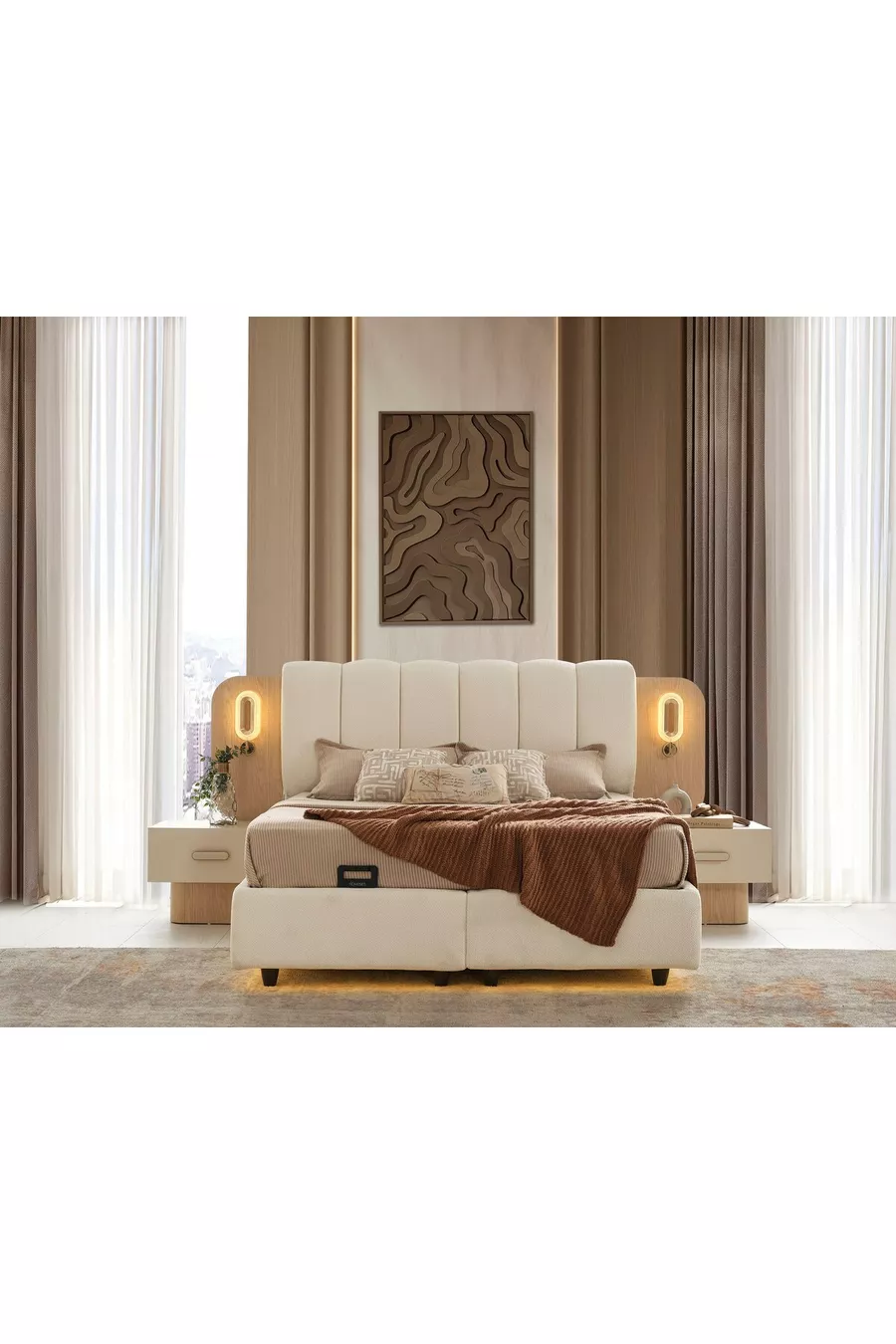 غرفة نوم جول مع خشب MDF