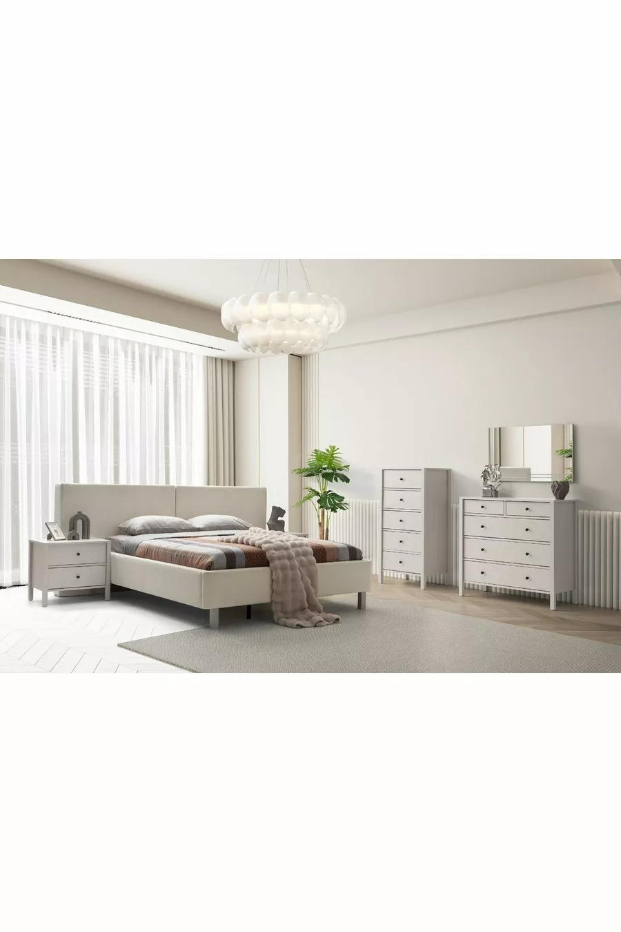 Спальный гарнитур Folt Beige с 4 дверцами