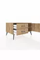 Commode Kronos avec une étagère, 2 tiroirs et une porte, pin-pin