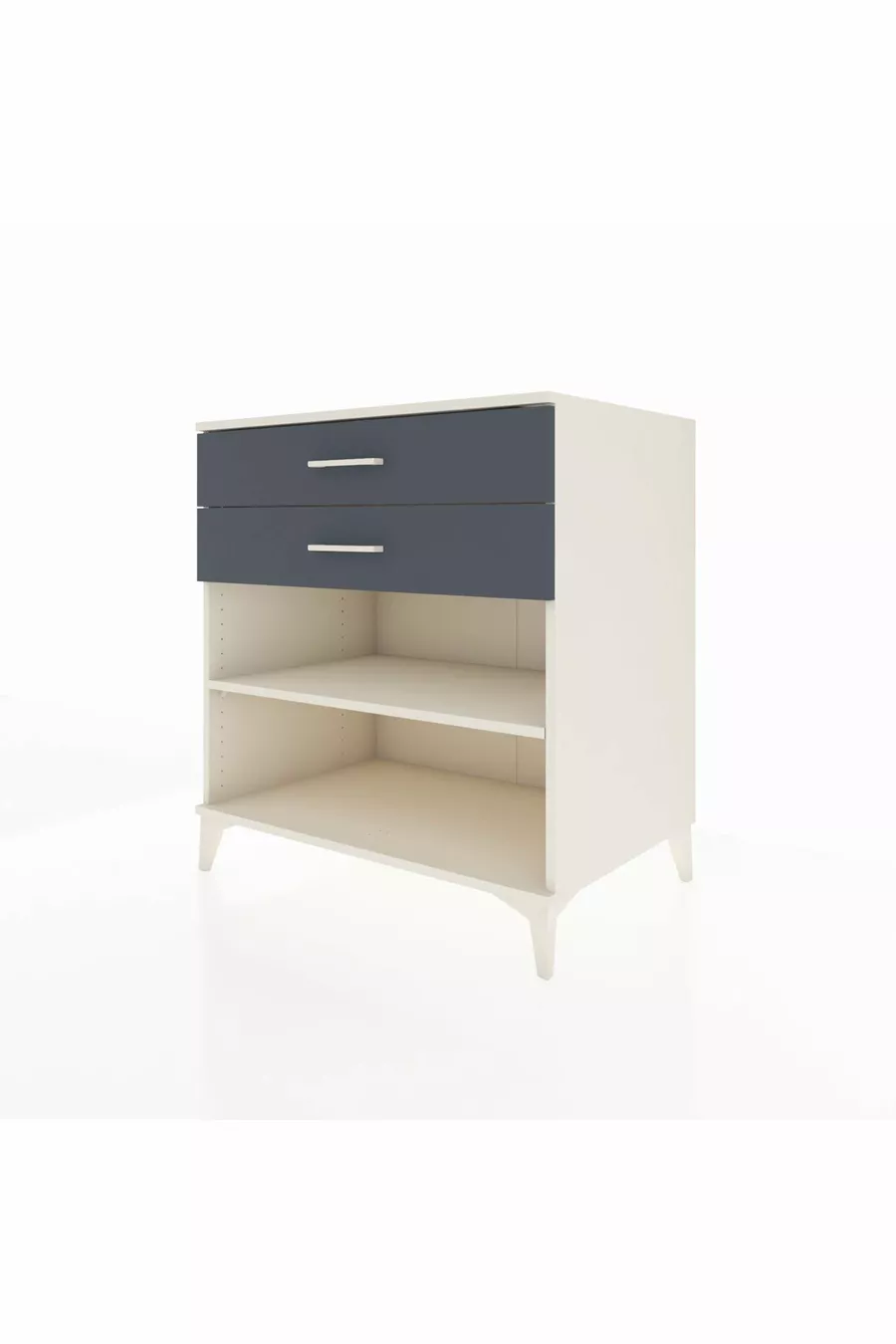 Kronos Dressoir Enkel Plank 2 Laden Agaatgrijs-Antraciet
