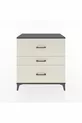 Commode Hyperion 3 tiroirs Anthracite-Pierres de lune