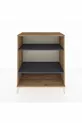 Commode Hyperion 2 étagères Pin-Anthracite