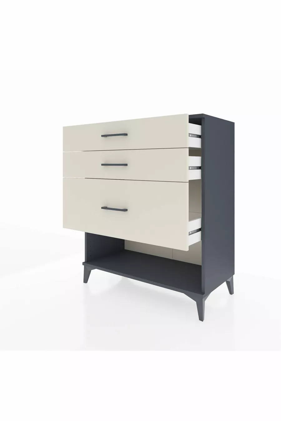 Hyperion Dresser 3 Drawers Anthracite-Sandstone