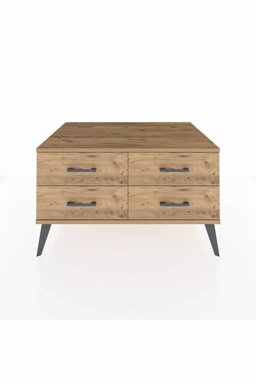 Commode Kronos 4 étagères Pierre de Lune-Pin