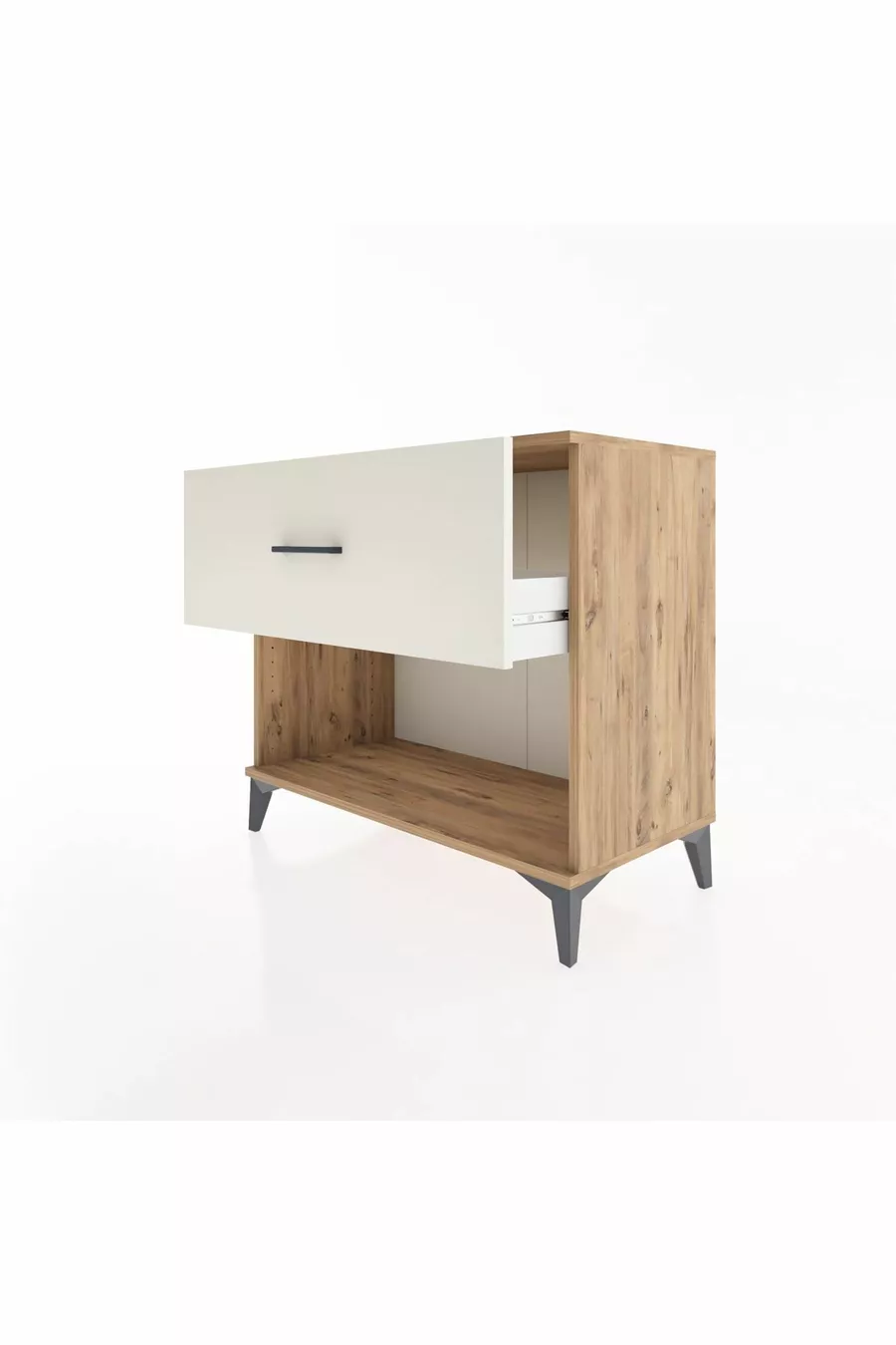 Hyperion Kommode mit einer Schublade Kiefer-Marmor