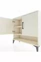 Commode Arges 2 étagères 2 portes Pierre de lune-Pierres de lune