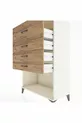Armoire Hyperion 4 tiroirs Pierre de lune - Pin