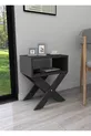 Тумбочка с газетницей на ножках Home Enda X, кофейный столик, антрацит