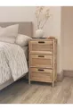 Table de chevet Woodteks Hazeranlı à 3 tiroirs