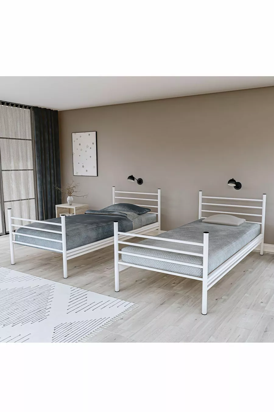 Gm Livello Letto a castello doppio smontabile Bianco