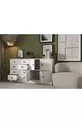 Commode avec placard et tiroirs blanche Cm -ç