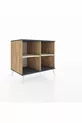 Commode Kronos à 2 étagères Pin-Anthracite/Gris clair