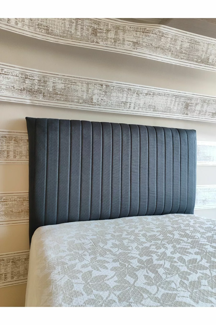Copertura per testiera del letto Sonne Keten Baza  Cm Antracite