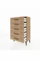 Silva Commode 5 tiroirs en pin - cm | Organisateur de chambre