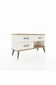 Commode Arges 3 tiroirs Pierre d'Agate-Pin/Pierre d'Agate