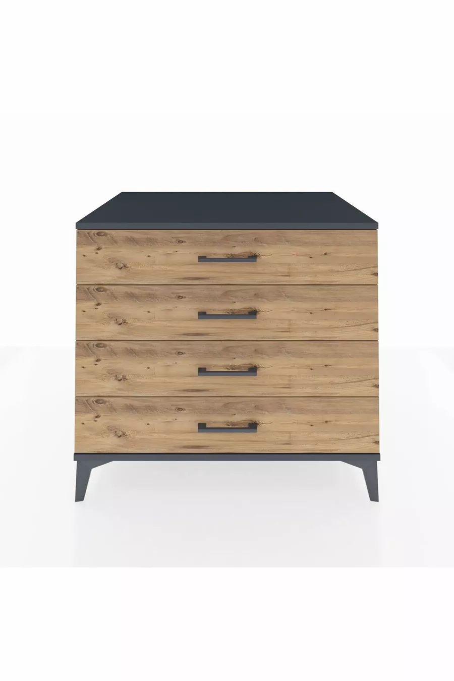 Commode Kronos 4 tiroirs Anthracite-Pin