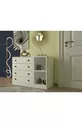 Unité de rangement modulaire avec 4 tiroirs, commode à étagères ouvertes et table de chevet