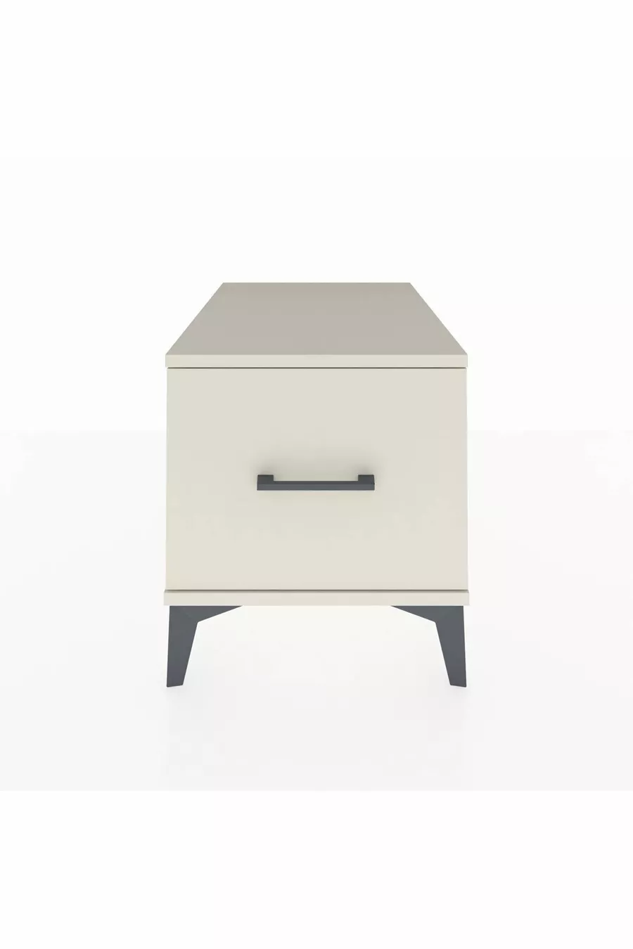 Kronos Nightstand Single Drawer Moonstone-Moonstone