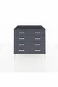 Commode Kronos 8 tiroirs Anthracite-Anthracite