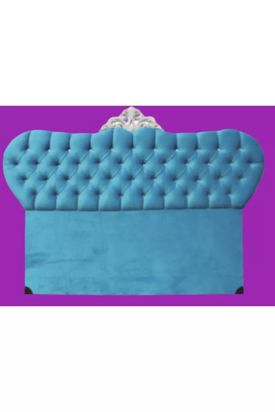 Tête Alc Modèle Avant-garde cm Baby Face Tissu Moderne Matelassé Couleur Bleu Fait Main