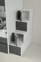 Mars Ranza / White-anthracite / 3 Bed Sections With Cabinet Ladder / 100% MDF